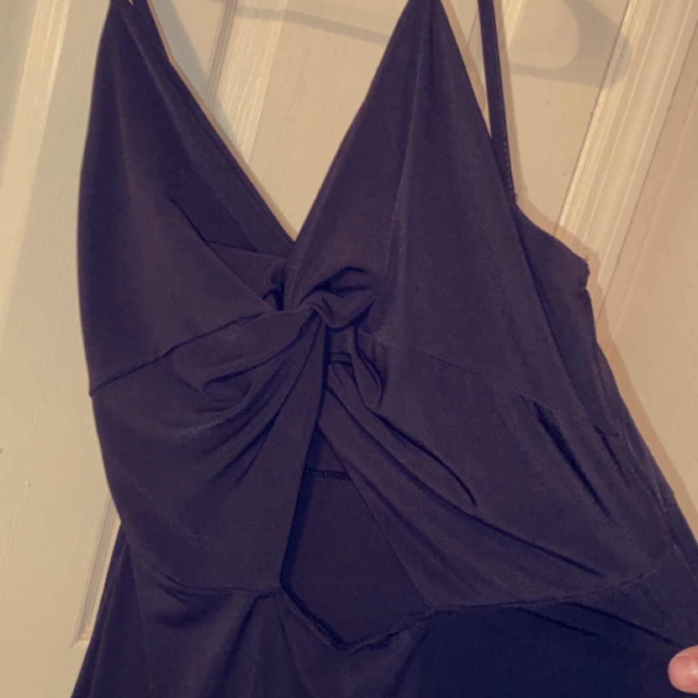 Black TMG silky dress, large